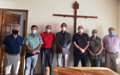 Visita del Obispo a la Junta de Cofradías con presencia de todos los Hermanos Mayores